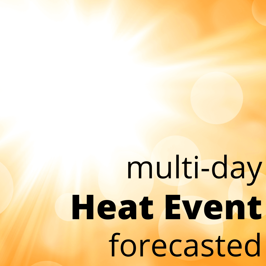 multi-day heat forecast