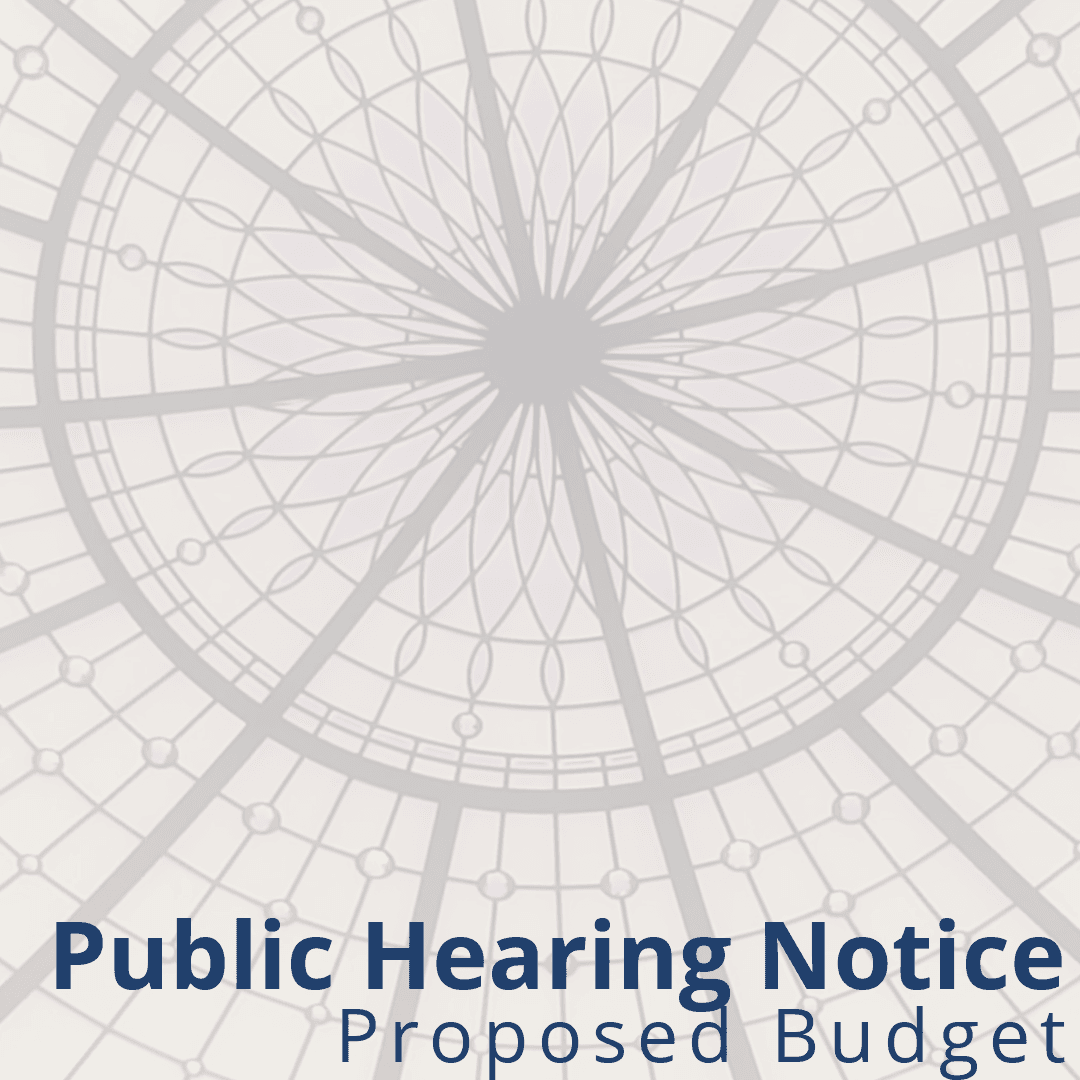 Public Hearing Notice on Proposed Budget
