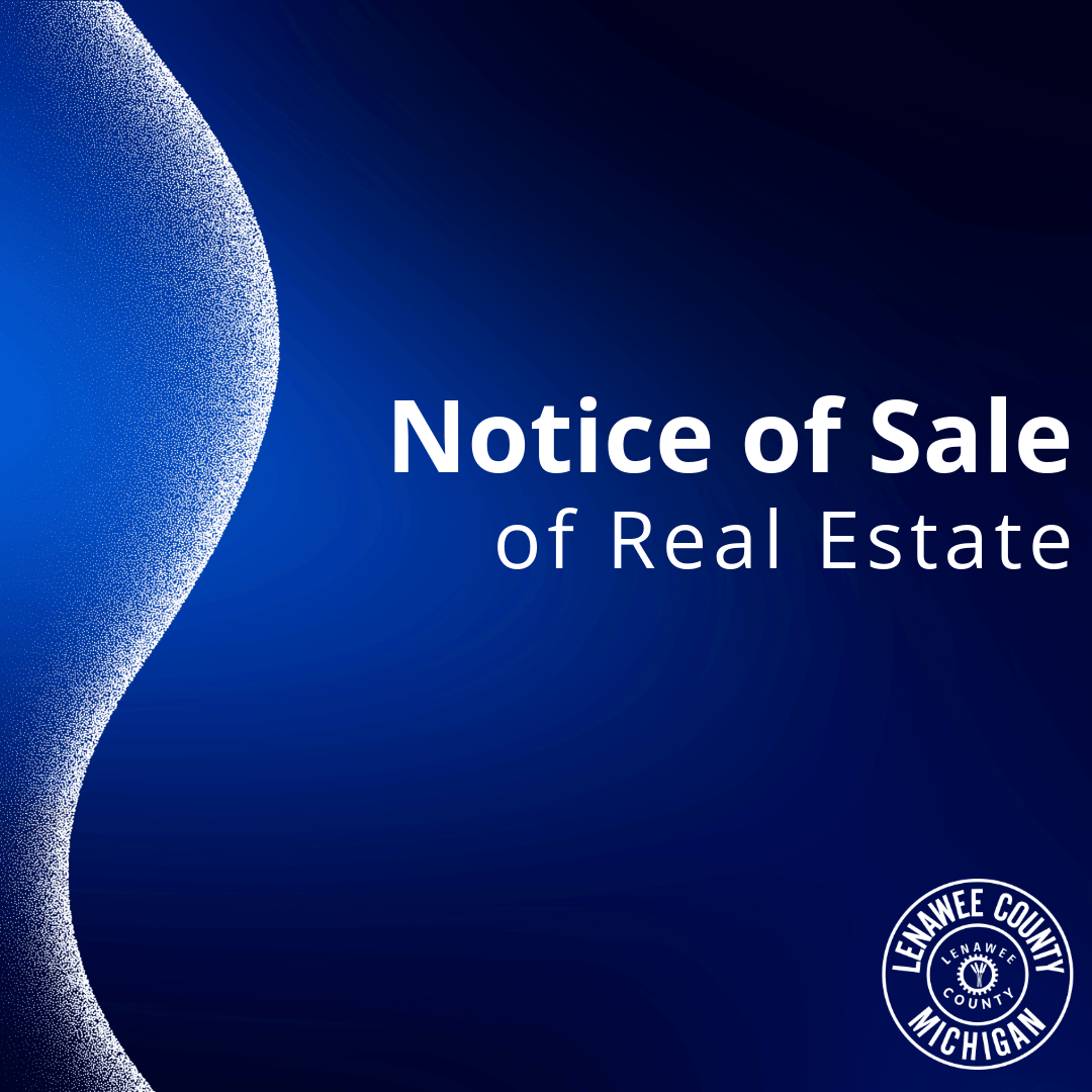 Notice of Sale of Real Estate