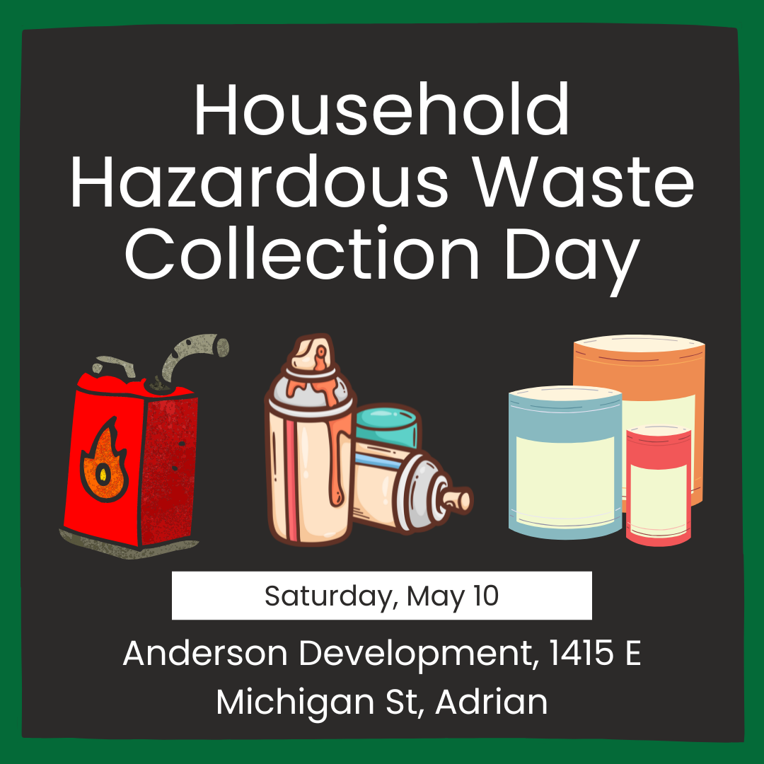 Household Hazardous Waste Collection Day May 10