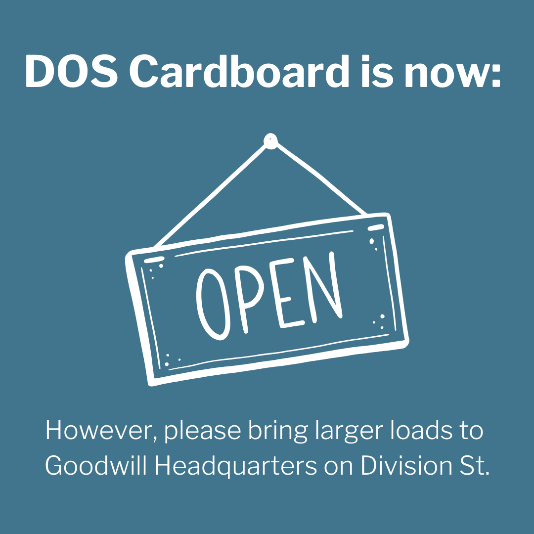 DOS is accepting cardboard again