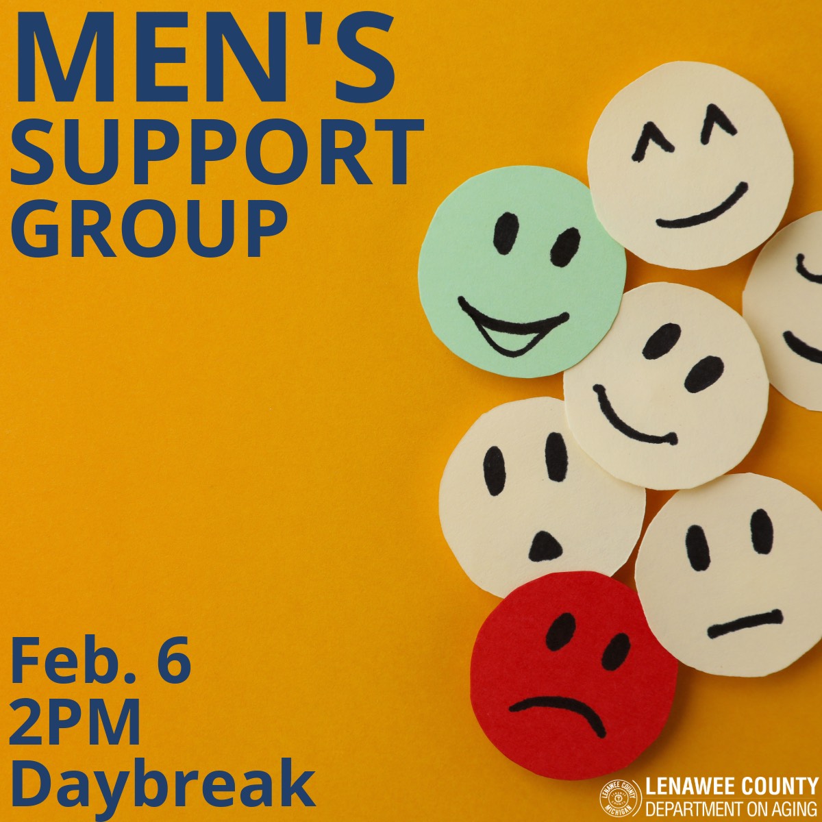 Men's Caregiver Support Group 2/6 2pm