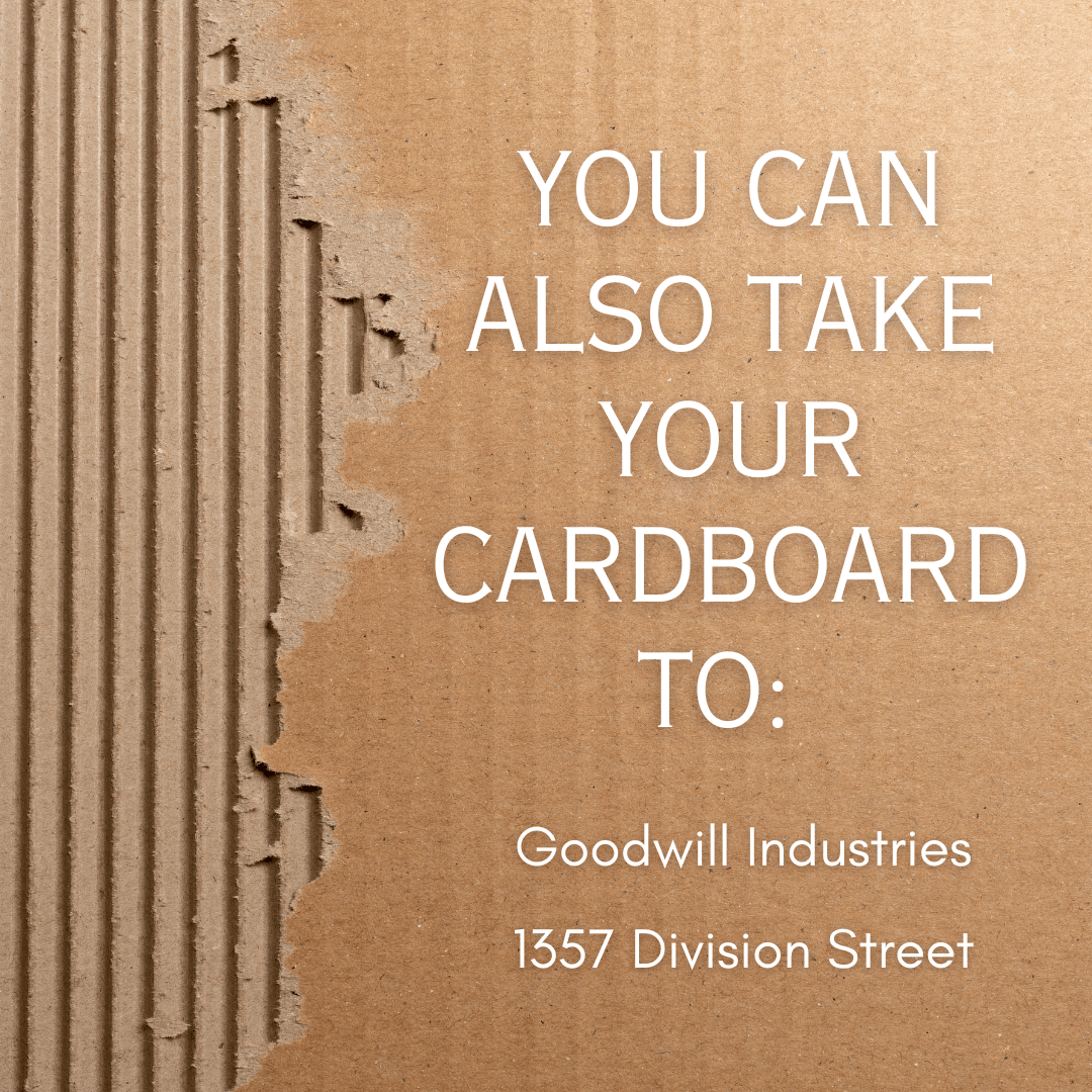 take cardboard to goodwill