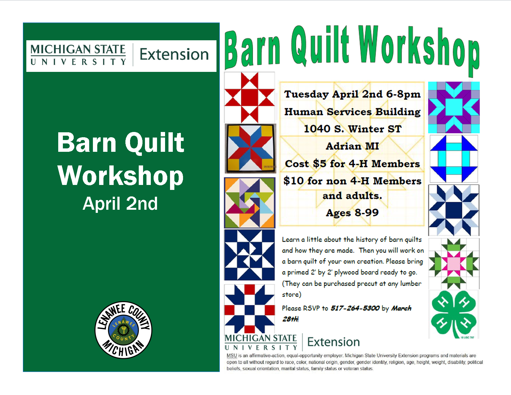 MSU EventsBarnQuilt