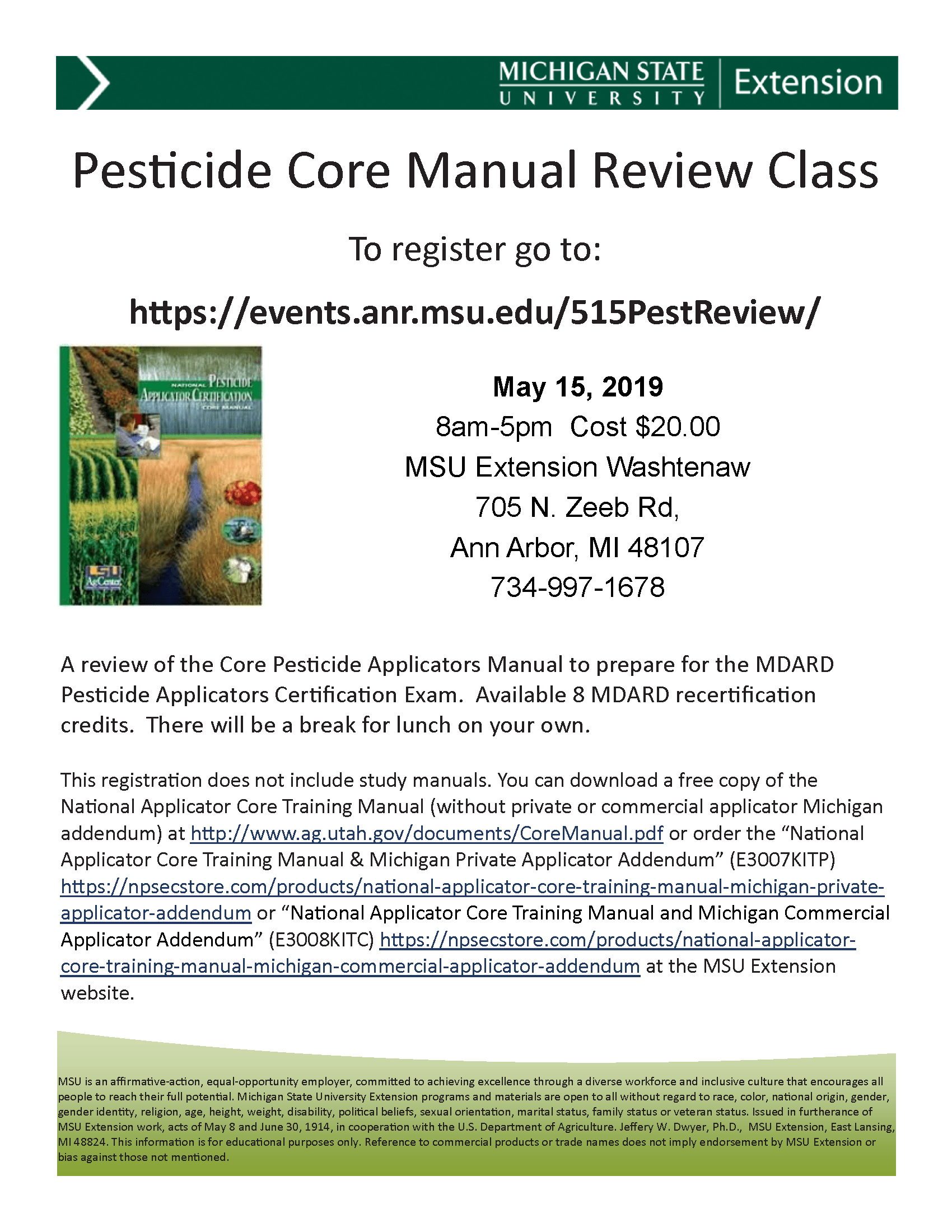Pesticide Review Class