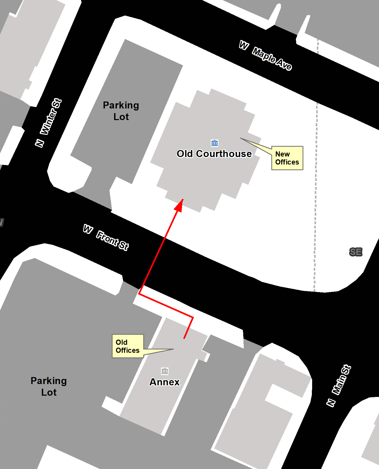Map of Office move