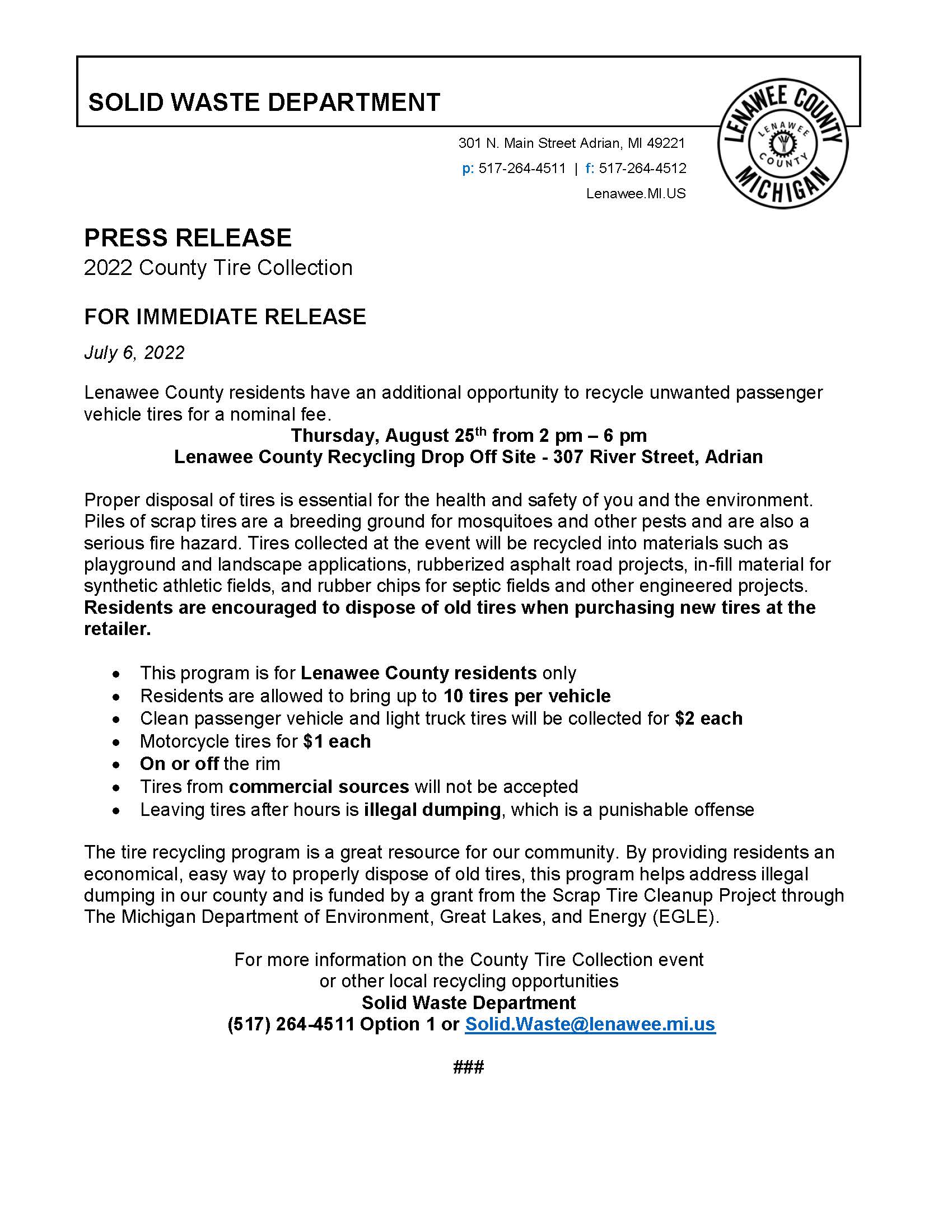 PRESS Release August 2022